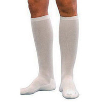 KneeHigh Cushioned Cotton Compression Socks Size B 9"  11" Shoe, White