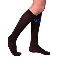 Cotton Comfort Men's KneeHigh Compression Stockings Medium Long, Black