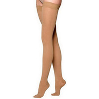 Cotton Comfort Women's ThighHigh Compression Stockings GripTop Large Long, Crispa