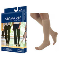 Natural Rubber KneeHigh Stockings Size X4, Natural