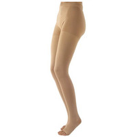 Natural Rubber Pantyhose, 3040 mmHg, Medium, Full, Long, Open Toe, Beige