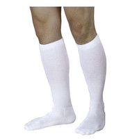 Diabetic Compression Socks, Calf, 1825 mmHg, Large, Long, Closed, White