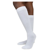 Diabetic Compression Socks, Calf, 1825, Medium, Short, Closed, White