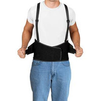 Leader Industrial Back Support, Black, Medium/Large