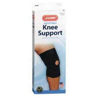 Leader Neoprene Open Patella Knee Support, Black, XLarge