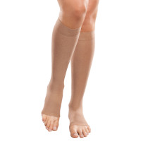 Ease Opaque KneeHigh Support Socks, 2030, Short, Sand, Small