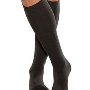 SmartKnit Seamless Diabetic Overthecalf Socks with XSTATIC LatexFree Materials, Black, XL