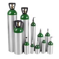 E Oxygen Cylinder with Post Valve 680L Capacity, 111 mm dia.