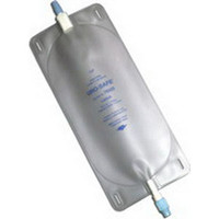 UroSafe Vinyl Leg Bag with Thumb Clamp, Large 32 fl oz.