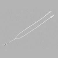 YType Connecting Tube with 2 Male Luer Locks and Drainage Bag Connector 14 Fr 30 cm