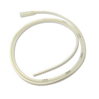 Silicone Gastric Feeding Tube Transparent 10 Fr 49" (125cm), Open Tip, One Lateral Eye