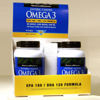 OmegaWorks Enteric Coated Omega 3 Counter Display