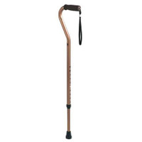 Adjustable Offset Cane, Bronze