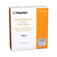ReliaMed Sterile LatexFree NonAdherent Foam Dressing 4" x 4"