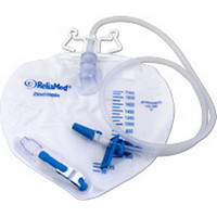 ReliaMed Premium Vented Drainage Bag with Double Hanger AntiReflux Valve 2,000 mL