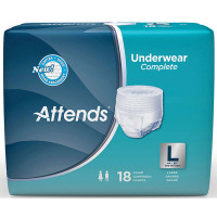 Attends Super Plus Absorbency Pull-On Protective Underwear with Leakage Barrier Large 44" - 58"  48APP0730-Case