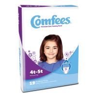Comfees Girl Training Pants - Size 4T-5T  48CMFG4-Pack(age)