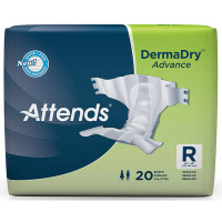Attends DermaDry Advance Briefs Regular 34"-56"  48DDA25-Pack(age)