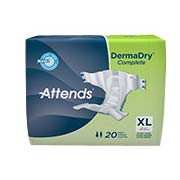 Attends DermaDry Complete Briefs X-Large 58" - 63"  48DDC40-Pack(age)