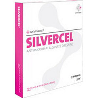 Silvercel Antimicrobial Alginate Dressing 4-1/4" x 4-1/4"  53800404-Pack(age)