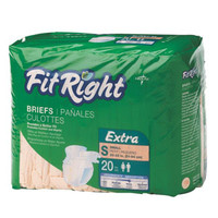FitRight Extra Cloth-Like Brief, Small 20"-33"  60FITEXTRASM-Pack(age)