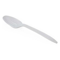 Plastic Teaspoon, White, Bulk  60NON042001-Case