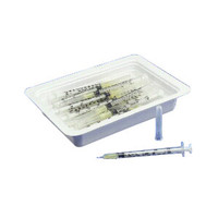 Monoject Allergy Tray with Detachable Needle 27G x 1/2", 1 mL (25 count)  61501962-Pack(age)