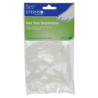 Steins Gel Toe Separators Callus Cushions, Fits Small to Medium, Clear  6476811000000-Pack(age)