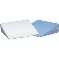 Foam Bed Wedge, White Cover, 10" X 24" X 24"  648027W-Pack(age)