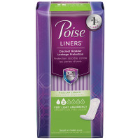 Poise Pantyliners Very Light Asborbency 7-1/2" Regular  6919305-Pack(age)