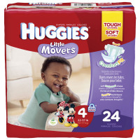 Huggies Little Movers Diapers Step 4 Jumbo Pack  6940767-Pack(age)