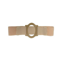 Nu-Comfort 2" Wide Beige Support Belt 2-5/8" I.D. Ring Plate 36"-40" Waist Large, Latex-Free  79BG2624I-Each
