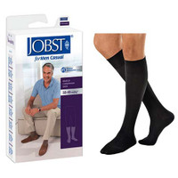 Knee-High Men's CasualWear Compression Socks Medium Tall, Black  BI113138-Each