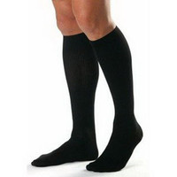 Men's Knee-High Ribbed Compression Socks X-Large, Black  BI115435-Each