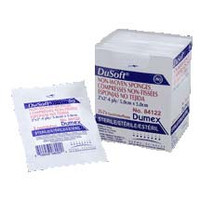 Dusoft Sterile Non-Woven Drain Sponge 2 x 2", 4-Ply  DE84122-Pack(age)"