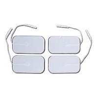 Elite Silver White Cloth Silver Electrode, 2 x 3.5" Rectangle  DYRG5090WSL-Pack(age)"