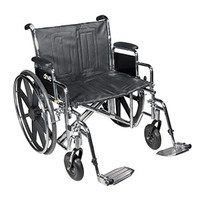 Sentra EC Heavy Duty Wheelchair with Detachable Desk Arms and Swing Away Footrest  FGSTD22ECDDASF-Each