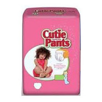 Cuties Refastenable Training Pants for Girls 3T-4T, up to 32-40 lbs.  FQCR8008-Pack(age)