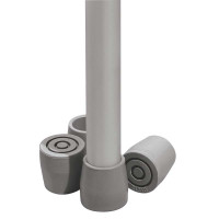 Rubber Utility Replacement Tip, Gray, 1,4/Pkg  GU01202-Pack(age)"