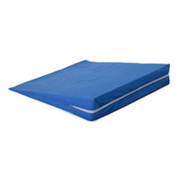 Foam Slant Wedge, 24 x 24" x 4", with Blue Cover  HFFW4050BL-Case"