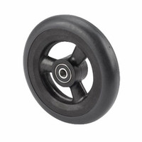 Composite Caster Wheel Assembly 6 x 1", Urethane, Dark Grey  INV1034352-Pack(age)"