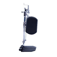 Hemi Smartleg Articulating Legrest with Aluminum Footplates and Padded Calf Pads, 14 W Chair  INVAHS4A-Pack(age)"