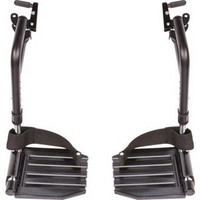 Swingaway Hemi Footrests with Heel Loop Aluminum Footplate, 1-1/2 Hanger Pin Spacing  INVT93HAP-Pack(age)"