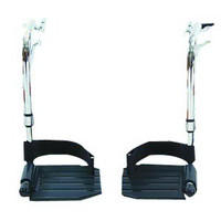 Swingaway Hemi Footrests with Heel Loop Composite Footplate, 1-1/2 Hanger Pin Spacing  INVT93HCP-Pack(age)"