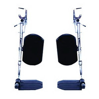Hemi Elevating Legrests with Heel Loop Aluminum Footplate, 1-1/2 Hanger Pin Spacing  INVT94HAP-Pack(age)"