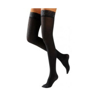 Juzo Soft Thigh-High with Silicone Border, 30-40, Full Foot, Black, Size 3  JU2002AGFFSB103-Pack(age)