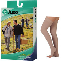Dynamic Thigh-High with Silicone Border, 30-40, Petite, Open, Beige, Size 1  JU3512AGPESB141-Pack(age)
