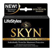 LifeStyles Skyn Polyisoprene (Non-Latex Lubricated) Condoms (12 Count)  KY277228-Pack(age)