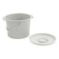 Lumex Commode Pail, Large Capacity, Gray  LSRP207906-Case