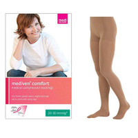 Mediven Comfort Pantyhose with Adjustable Waistband, 20-30, Closed, Natural, Size 4  NE46904-Each